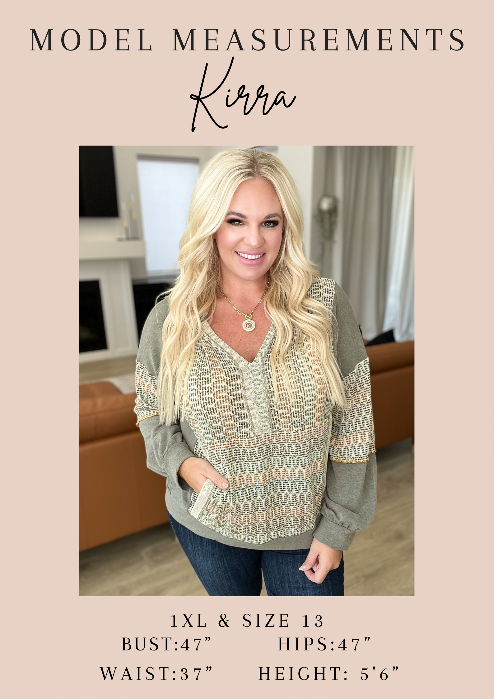AKirraModelCard_78399854-3e7e-4913-84f8-55a06446f58f Almost There V-Neck Henley Top In Taupe - Fashion Are Us