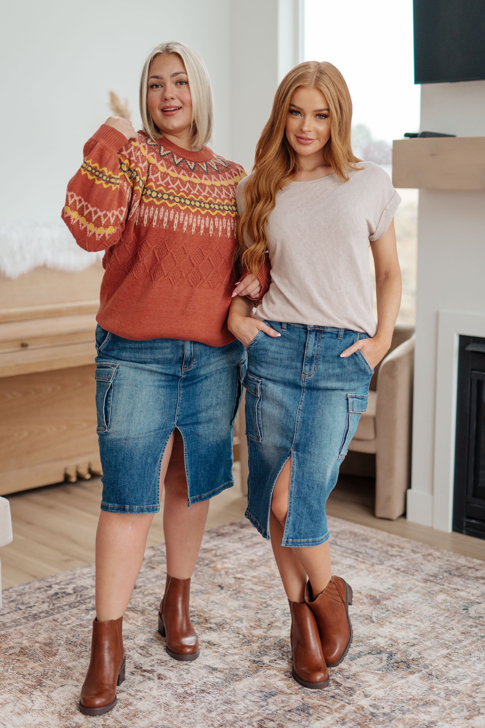 AlwaysBeThereCargoDenimSkirt38 Always Be There Cargo Denim Skirt - Fashion Are Us