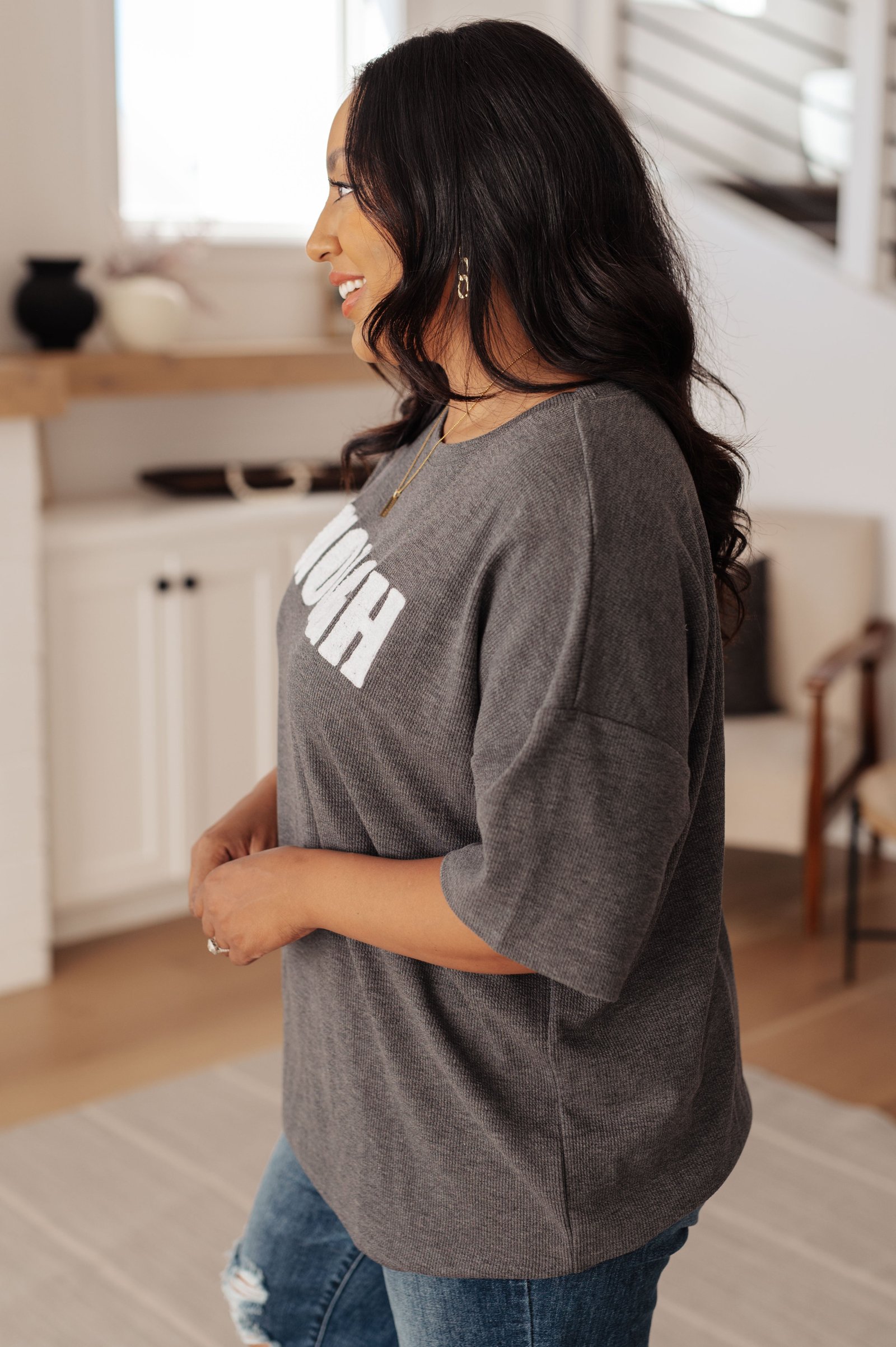 AlwaysEnoughGraphicTeeinCharcoal19 Always Enough Graphic Tee in Charcoal - Fashion Are Us, LLC