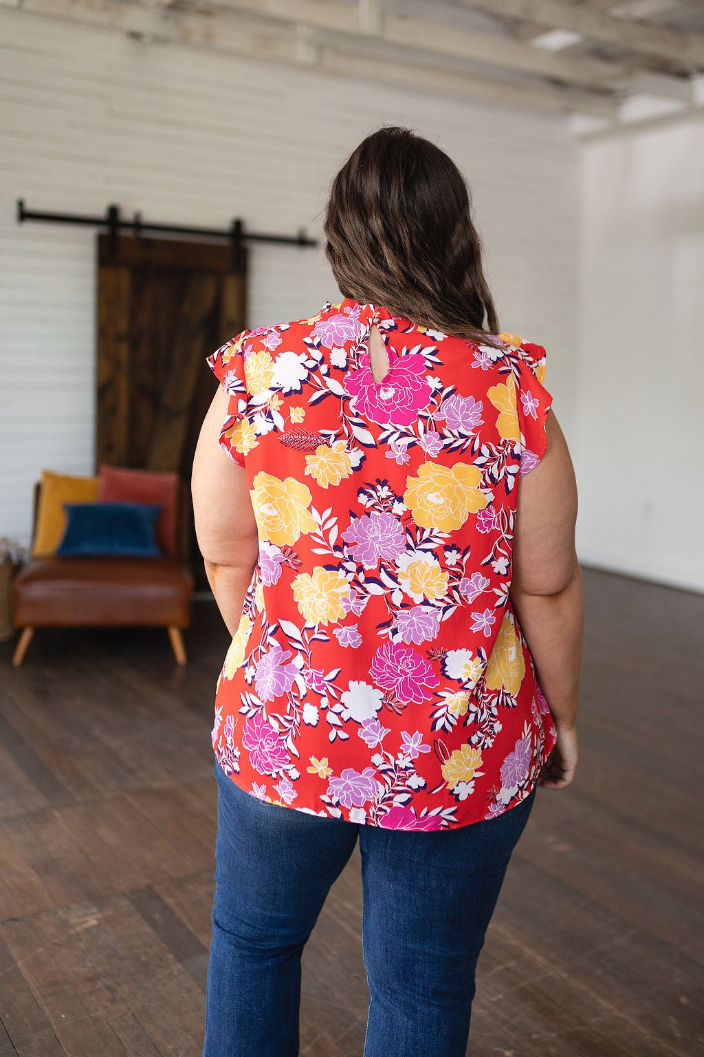 AmongTheFlowersFloralTop13 Among The Flowers Floral Top - Fashion Are Us, LLC
