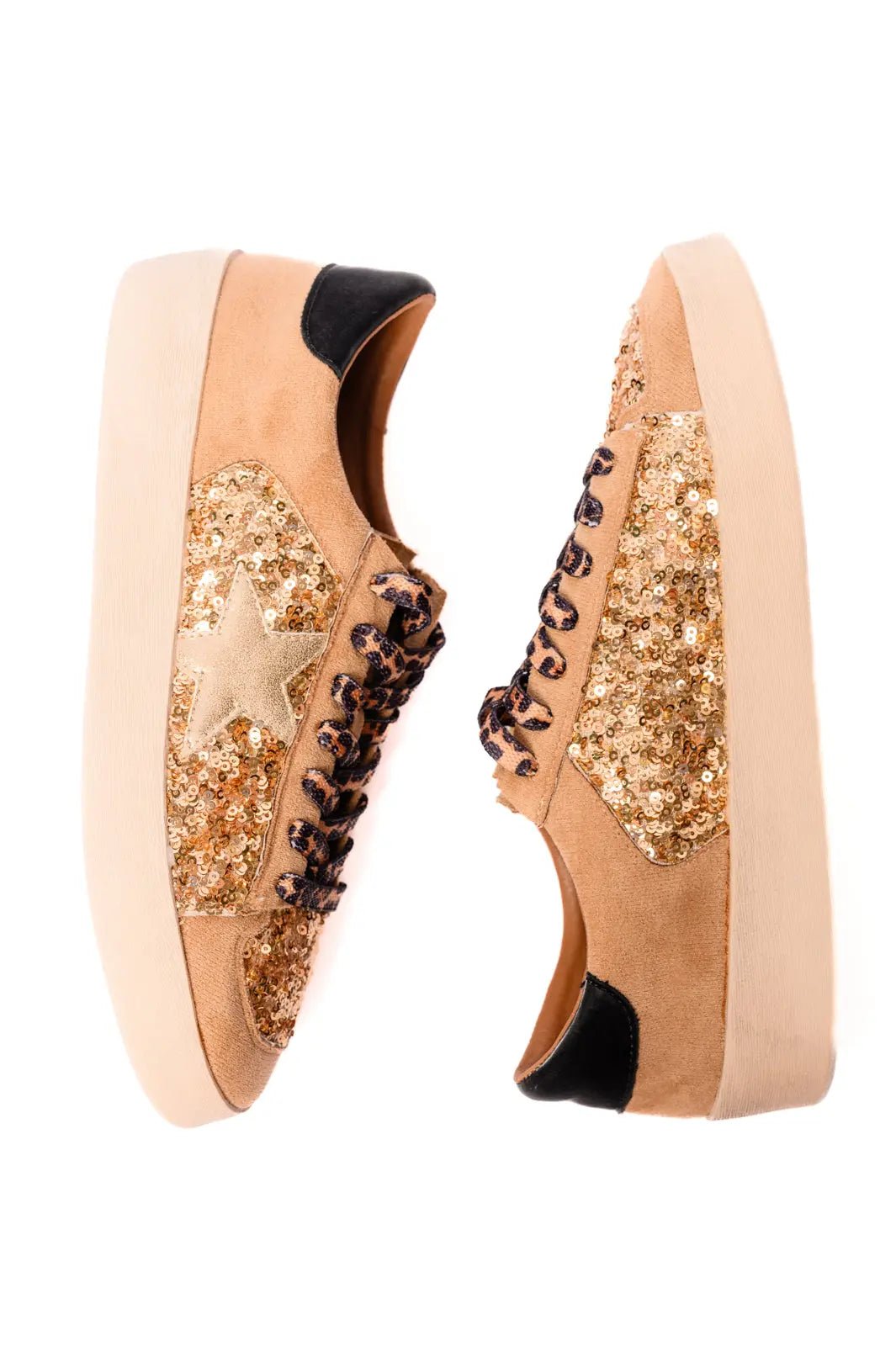 AnotherRoundSneakersinGoldSequins2 Another Round Sneakers in Gold Sequins Ave Shops