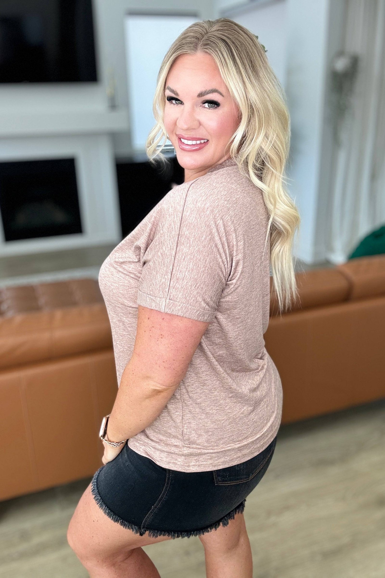 ave-shops-tops-small-almost-there-v-neck-henley-top-in-taupe-32538474053684 Almost There V-Neck Henley Top In Taupe - Fashion Are Us, LLC